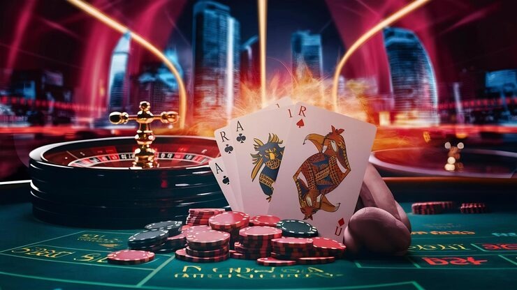 pokerbo Lucky Twins slot game interface on mobile showing reels and payout table
